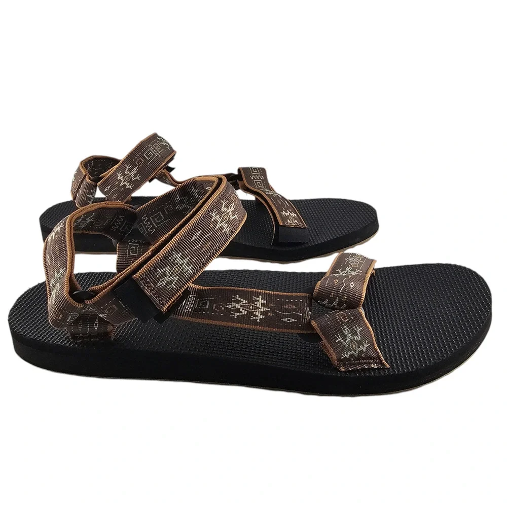 NWT Teva Sandals Mens Size 13 Original Universal Gecko Bracken Brown Adjustable